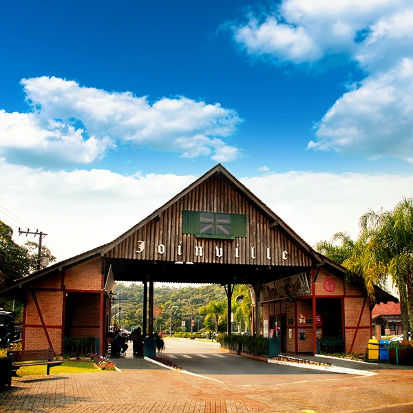 Portal da entrada de Joinville em Santa Catarina.